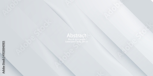 White Paper Abstract Background with 3D Geometric Interior Light Effect