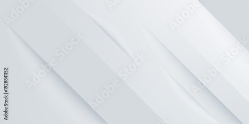 White Paper Abstract Background with 3D Geometric Interior Light Effect