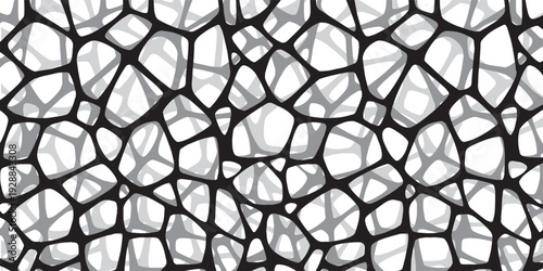 Abstract Voronoi pattern with organic cell shapes and subtle shadows.