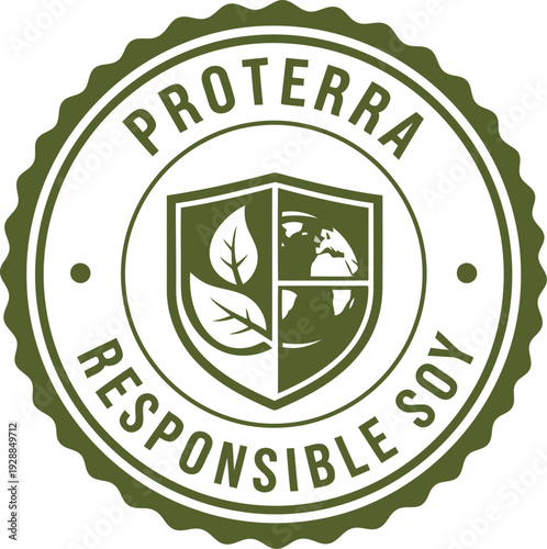 ProTerra Responsible Soy Certification Badge for Sustainable Agriculture and Eco-Friendly Products