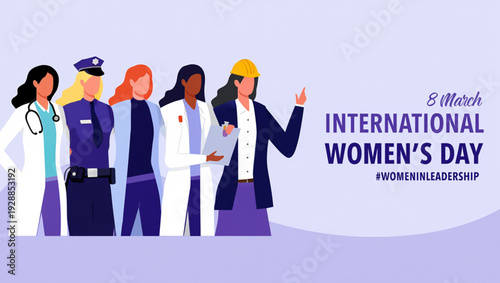 Women in Leadership Empowerment Poster for International Women’s Day