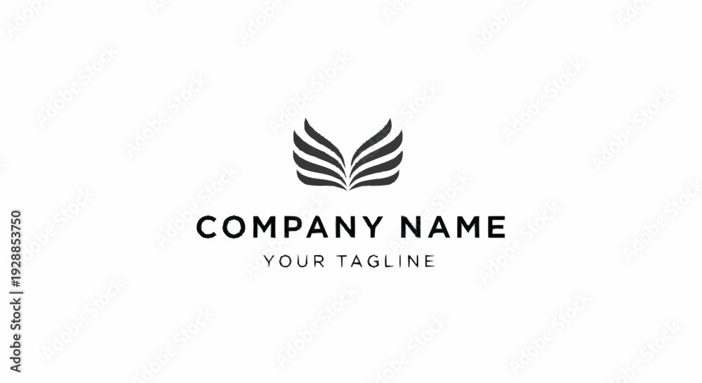 Obraz premium Simple Black Logo Design Template.