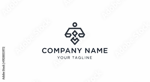 Simple Business Logo Template Design Element.