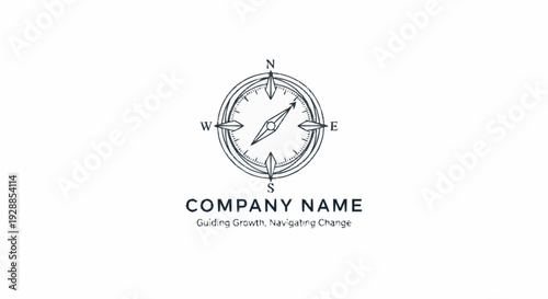 Simple Compass Logo Design Element.