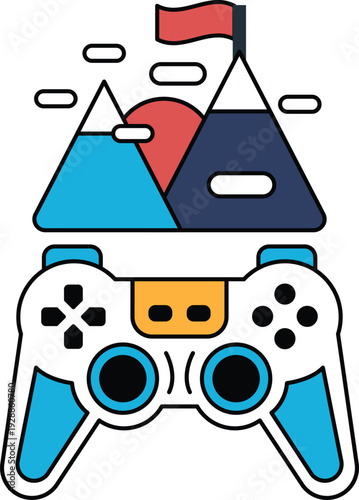 The controller is designed to look like a pair of binoculars