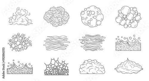 Collection of various molecular and chemical structure illustrations