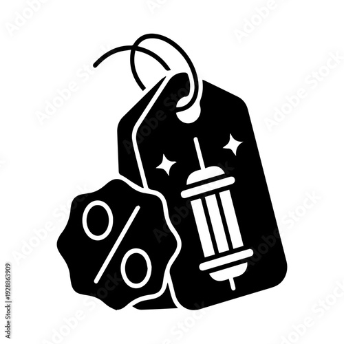 Discount tag with lantern
