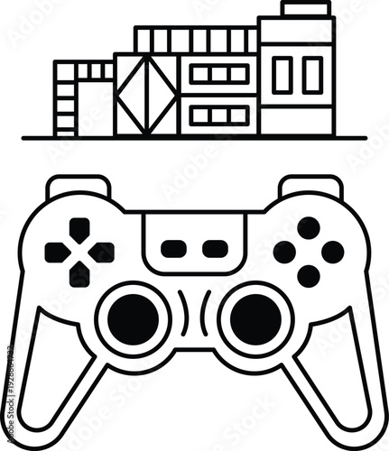 The controller is the main focus of the image