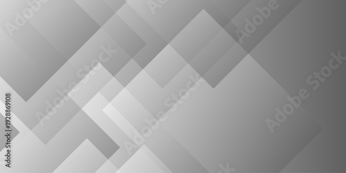 Abstract gradient square white technology rough triangle web design. white gradient transparent material in triangle layer space technology creative concept square line background.