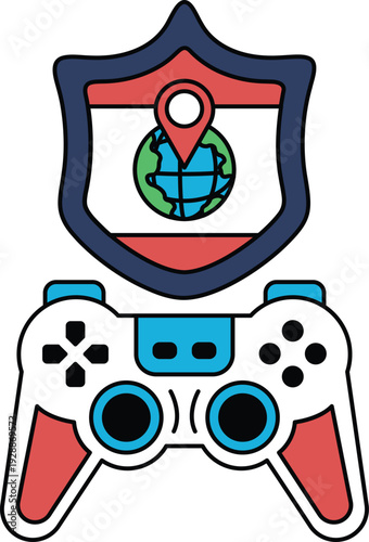 A black and white image of a video game controller