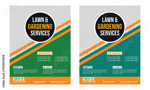 Lawn Care Services Flyer Poster Template