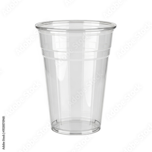 Wallpaper Mural Empty clear plastic cup isolated on transparent background Torontodigital.ca