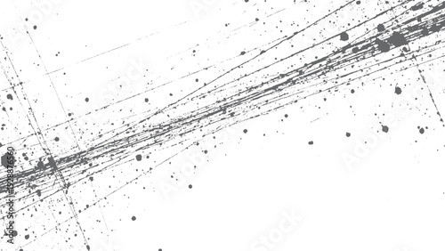 Vector brush grunge texture with rough black scratches. Distressed splatter grunge background overlay. 