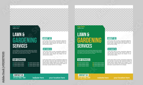 Lawn Care Services Flyer Poster Template