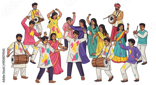 Festive Street Dance Community Celebration