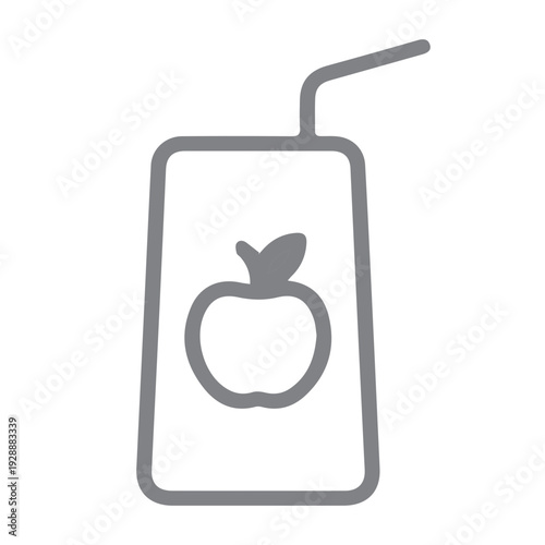 Apple Juice Carton Icon