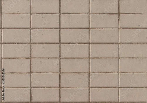 Wallpaper Mural Beige tiled wall with rectangular pattern and grout lines Torontodigital.ca