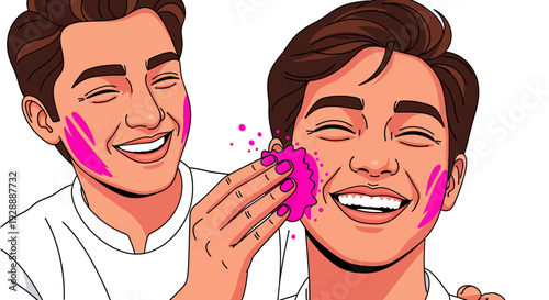 Joyful Gulaal Application Friendship Moment