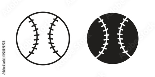 Baseball icon. set of web icons on white background