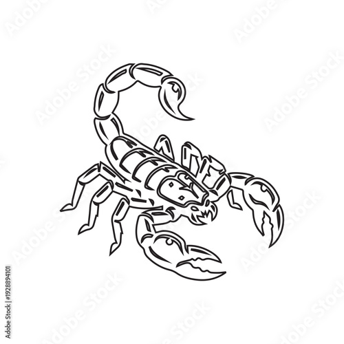 Stylized Scorpion Illustration