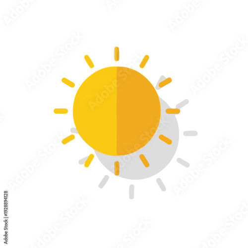 Sun eclipse illustration