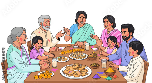 Generations Share Holi Sweets