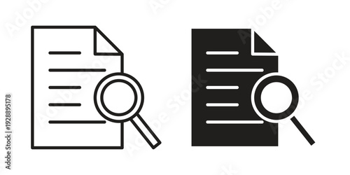 Case studies icon. set of web icons on white background