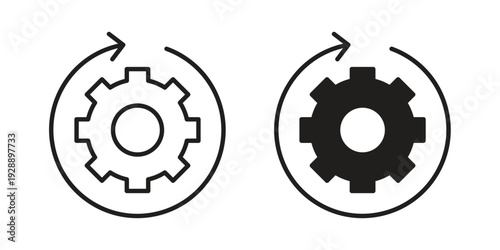 Continuous changes icon. set of web icons on white background