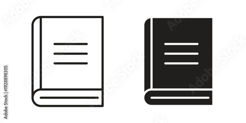 Dictionaries icon. set of web icons on white background