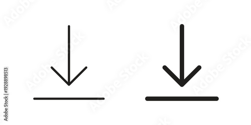 Download icon. set of web icons on white background