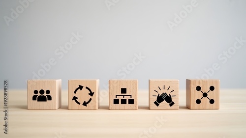 Business Collaboration and Organizational Structure Concept