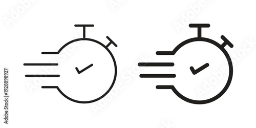 Express icon. set of web icons on white background