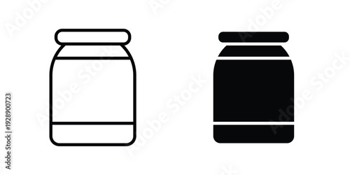 Jam icon. set of web icons on white background