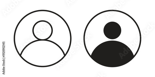 Login icon. set of web icons on white background