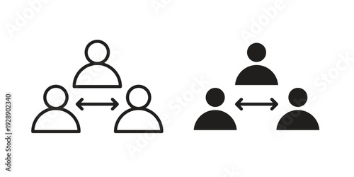 Mediator icon. set of web icons on white background