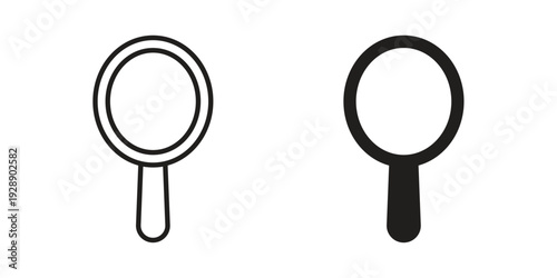 Mirror icon. set of web icons on white background