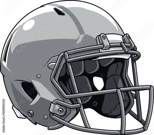 American Football Helmet Vector