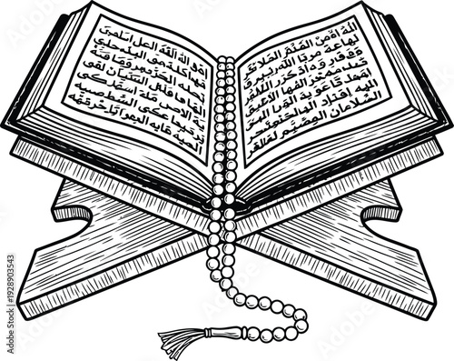 vector illustration of an ancient book