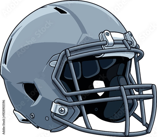 American Football Helmet Illustration