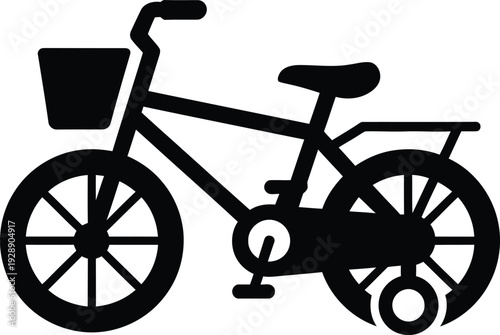 bicycle on white background