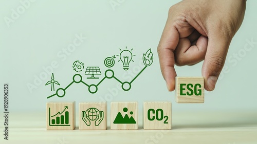 ESG Environmental Social Governance Sustainability Concept