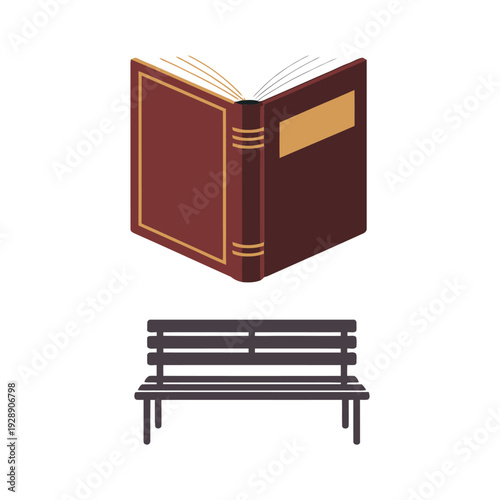 Open book with bench emblem, remembrance reading event, names roll call session, community library tribute, silent reflection corner signage