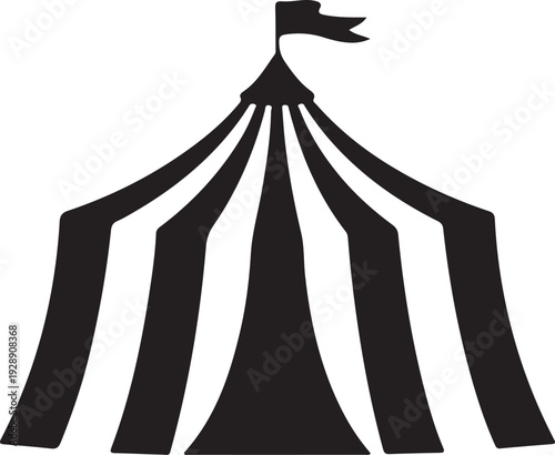 Circus tent icon