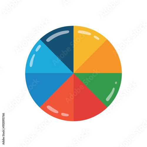 Free Download Colorful pie chart circle for data analytics, business statistics report, infographics, finance presentation, marketing dashboard, survey result diagram design - GFXLoad