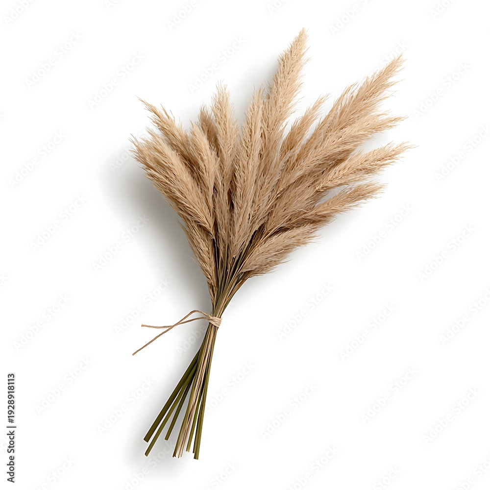 Fototapeta premium Beautiful Pampas Grass Bouquet for Home Decor and Natural Aesthetic Enhancement
