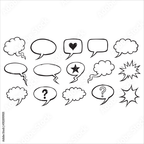 Bubbly shapes typically used to represent a character's internal thoughts
