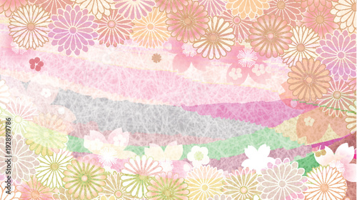 桜　春　和柄　背景　