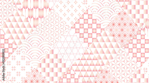 春　和紙　模様　背景　