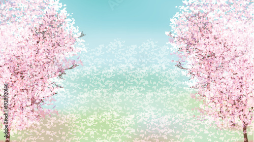 桜　春　風景　背景　