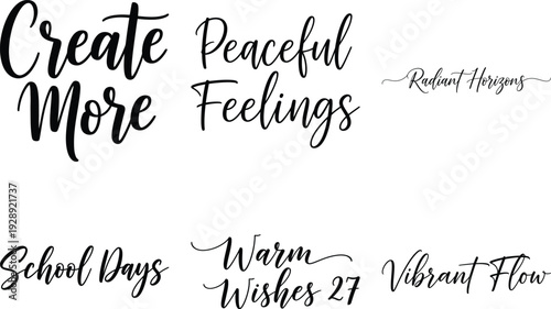 Create Peaceful Feelings Typography Design